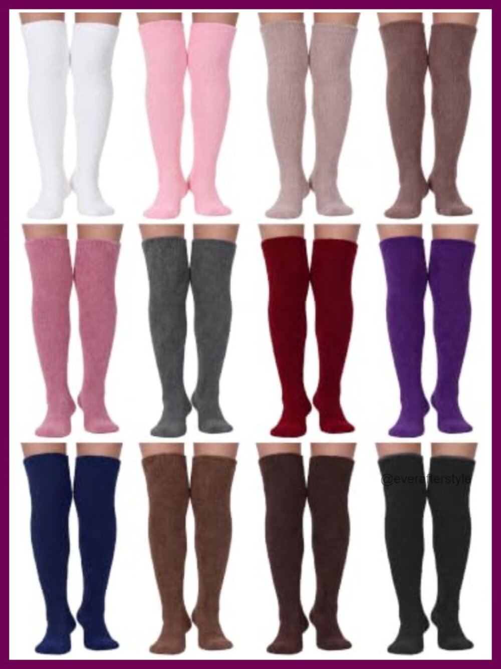 Thigh High Fuzzy Coral Fleece Leg Warmers 12 Pair